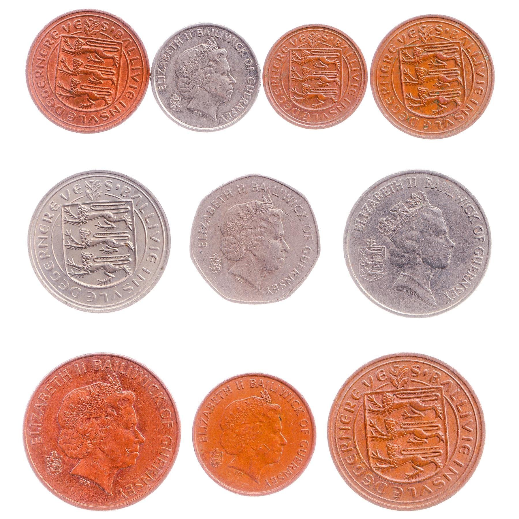 10 Guernsey Coins from Europe - Image 2