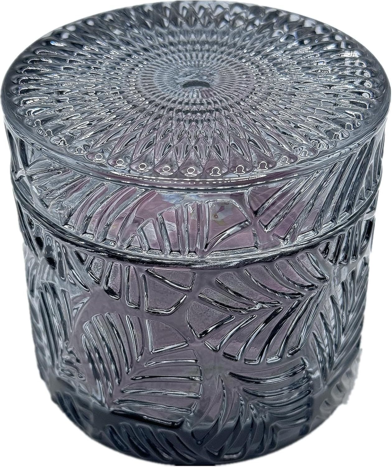 MTJYQTF Glass Candy Jar Decorative Jar with Lids, Black