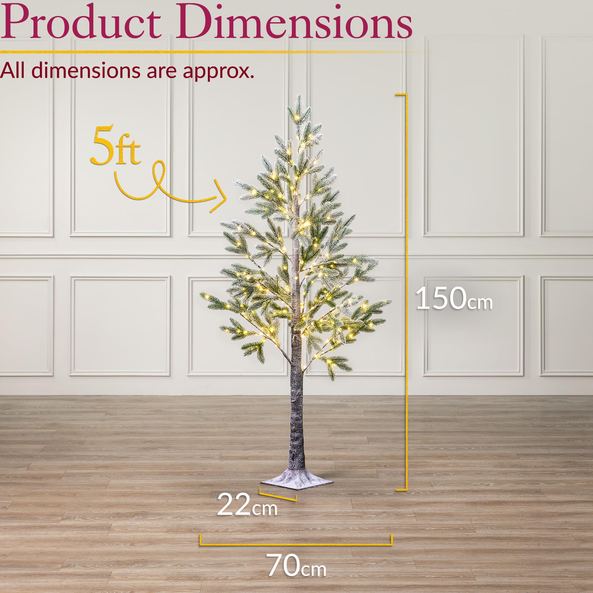 Buy Twinkle Starburst Tree With Warm White LED 150cm In Australia
