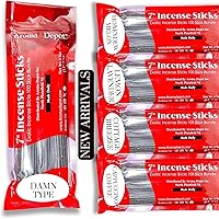Vista 6 de Gift for Her Varitas de incienso de 7 pulgadas, juego variado de 500 unidades, 11 pulgadas, 7 paquetes de 100 varillas por fragancia. El juego