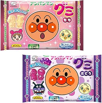 Amazon | 不二家 アンパンマングミ 2種×20個 計40個 | 不二家 | グミ 通販