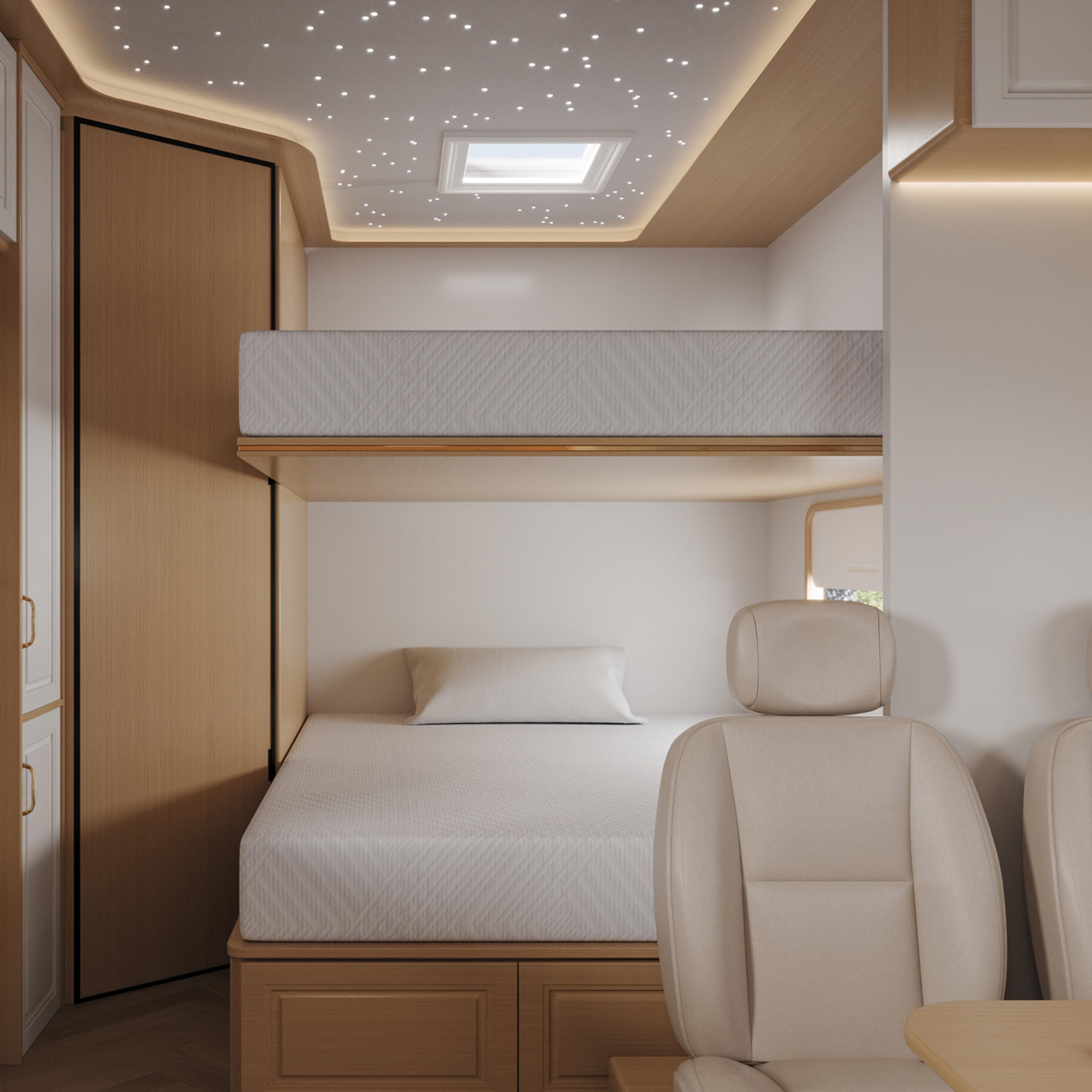 Coolsence RV Mattress King, 10 Inch Memory Foam Camper Mattress Bed in a Box Designed & Assembled in The USA, CertiPUR-US Certified, 80