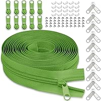 Vista 27 de Cinta de cremallera de nailon #3 para coser: YZSFIRM 10 yardas negras por The Yard Cremalleras de bobina de nailon para costura DIY y manualidades