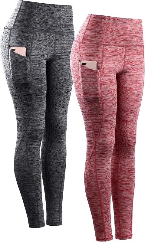 NELEUS Leggings de entrenamiento de cintura alta para mujer para yoga con bolsillos