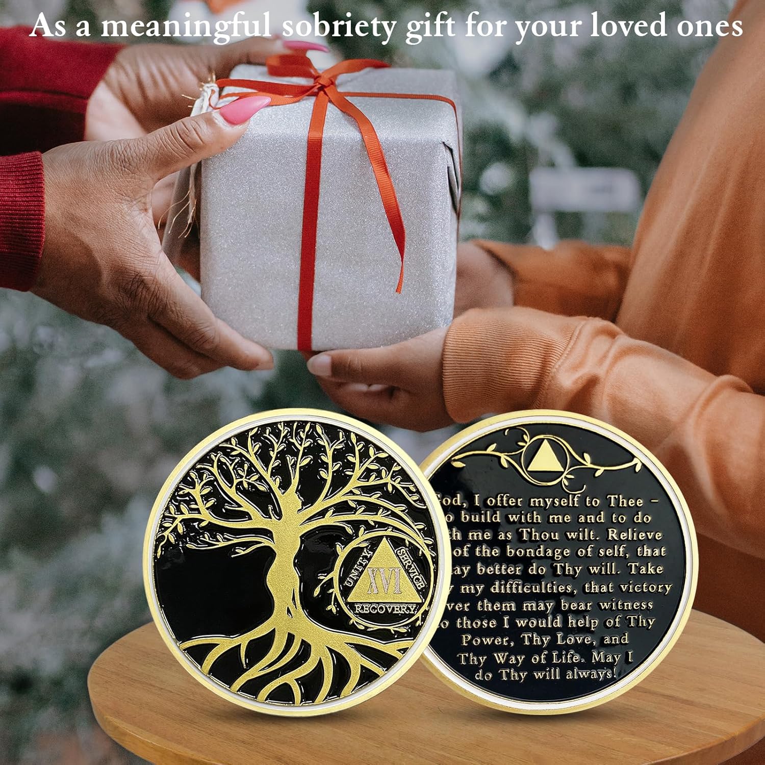 Moneda De Sobriedad AA – Exquisitas Monedas De Aniversario