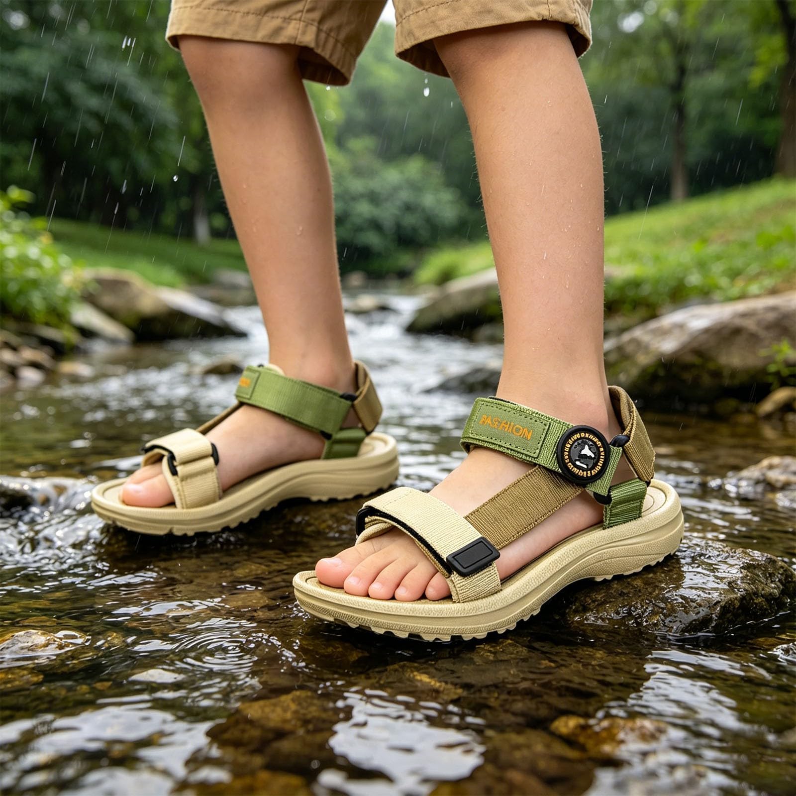 Sandali leggeri per bambini, scarpe estive con suola morbida per esterni e spiaggia, punta aperta per gioco quotidiano
