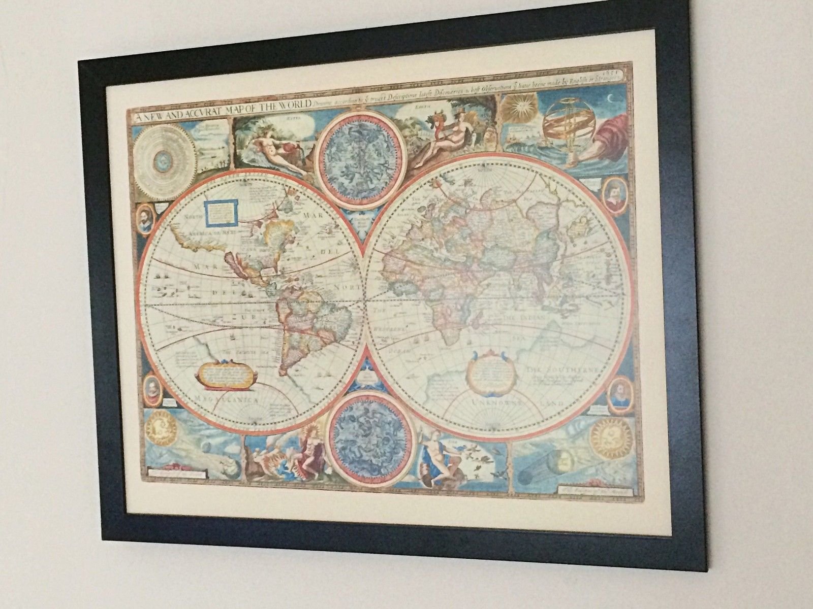 Générique Carte du Monde IV-45cms x 34cms - Copie d'affiche de cru