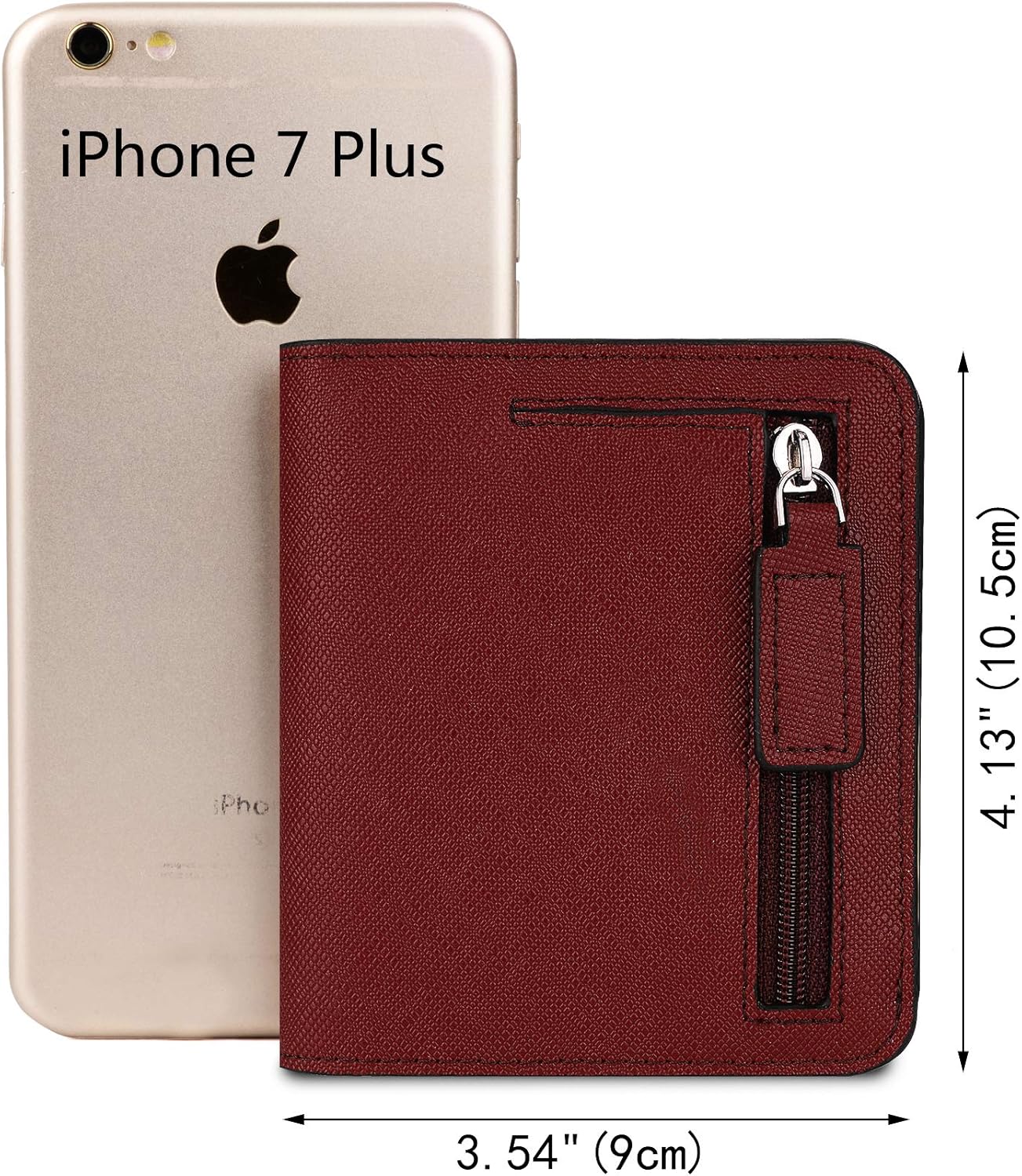 YALUXE Genuine Leather Small Wallets for Women Ladies Mini Coin Purse Cash Card Holder RFID Protected Compact Thin Pocket Size