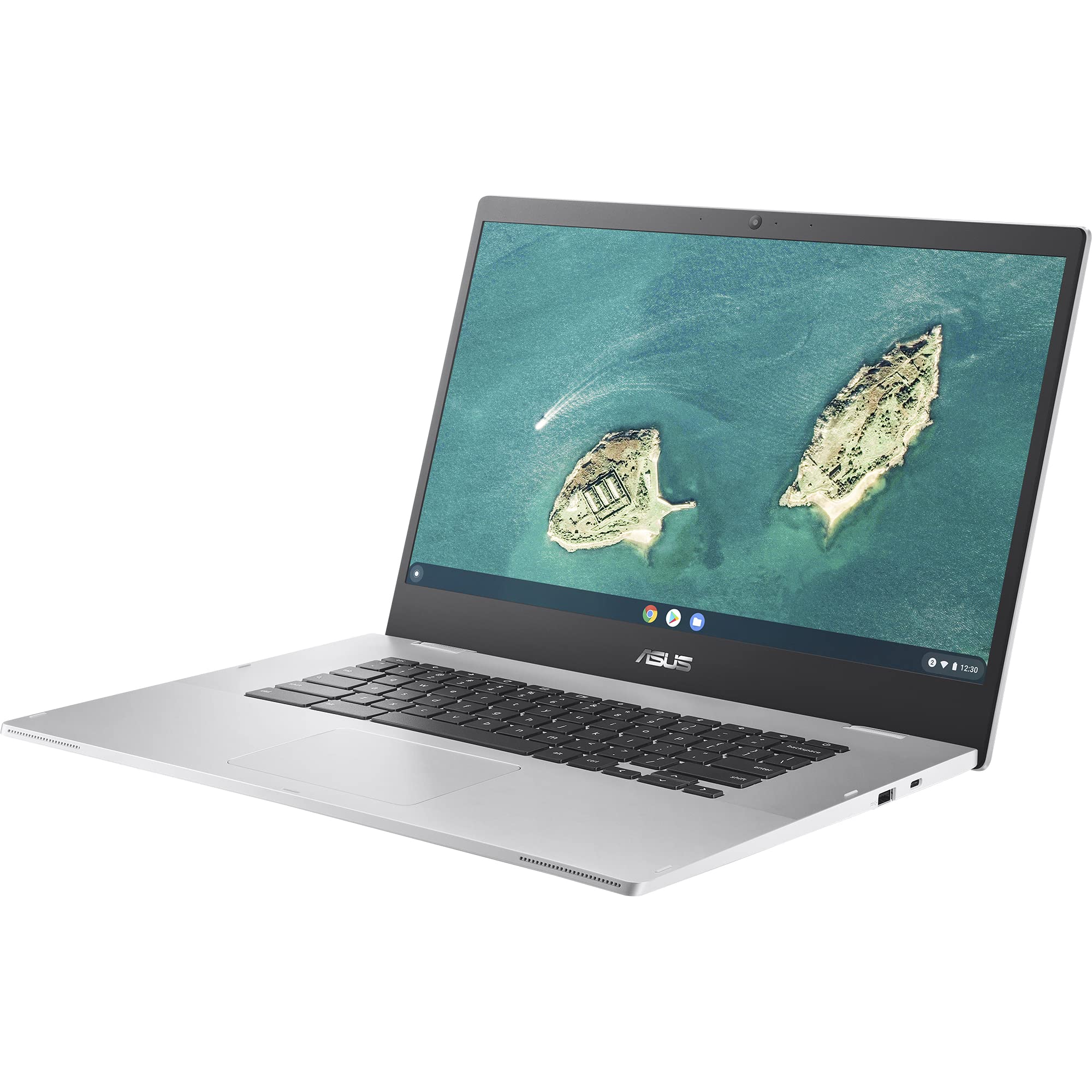 ASUS Chromebook CX1500CNA-BR0110 - Ordinateur portable 15,6" HD (Celeron N3350, 8 Go RAM, 64 Go eMMC, HD Graphics 500, système d'exploitation Chrome), couleur argent, clavier QWERTY espagnol