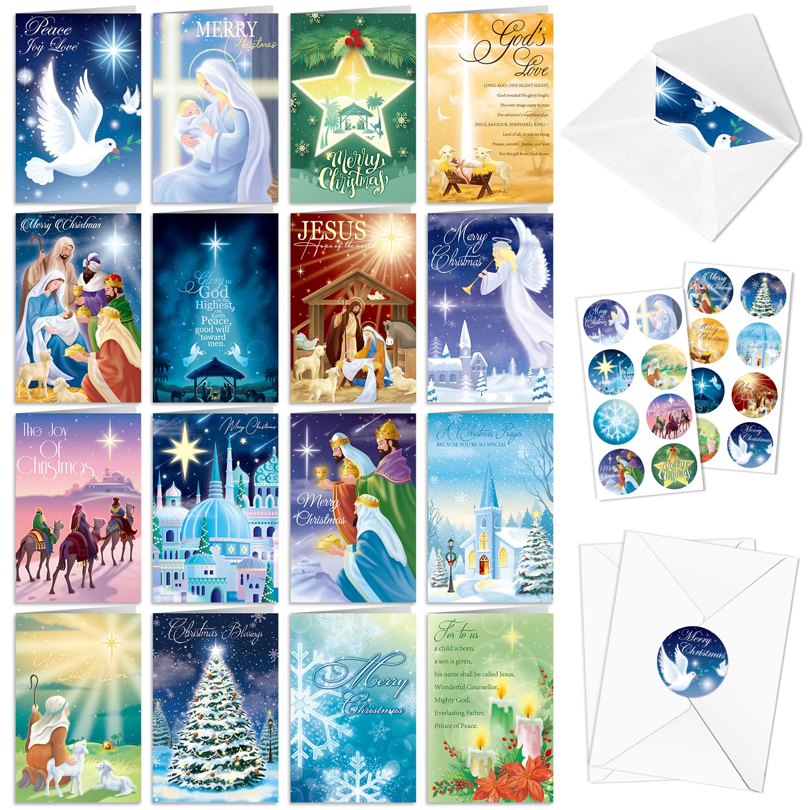 DPKOW Religious Christmas Cards Multipack
