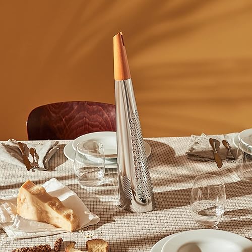 Miniatura 5 de Alessi Todo rallador gigante de queso y nuez moscada en acero y madera color plateado