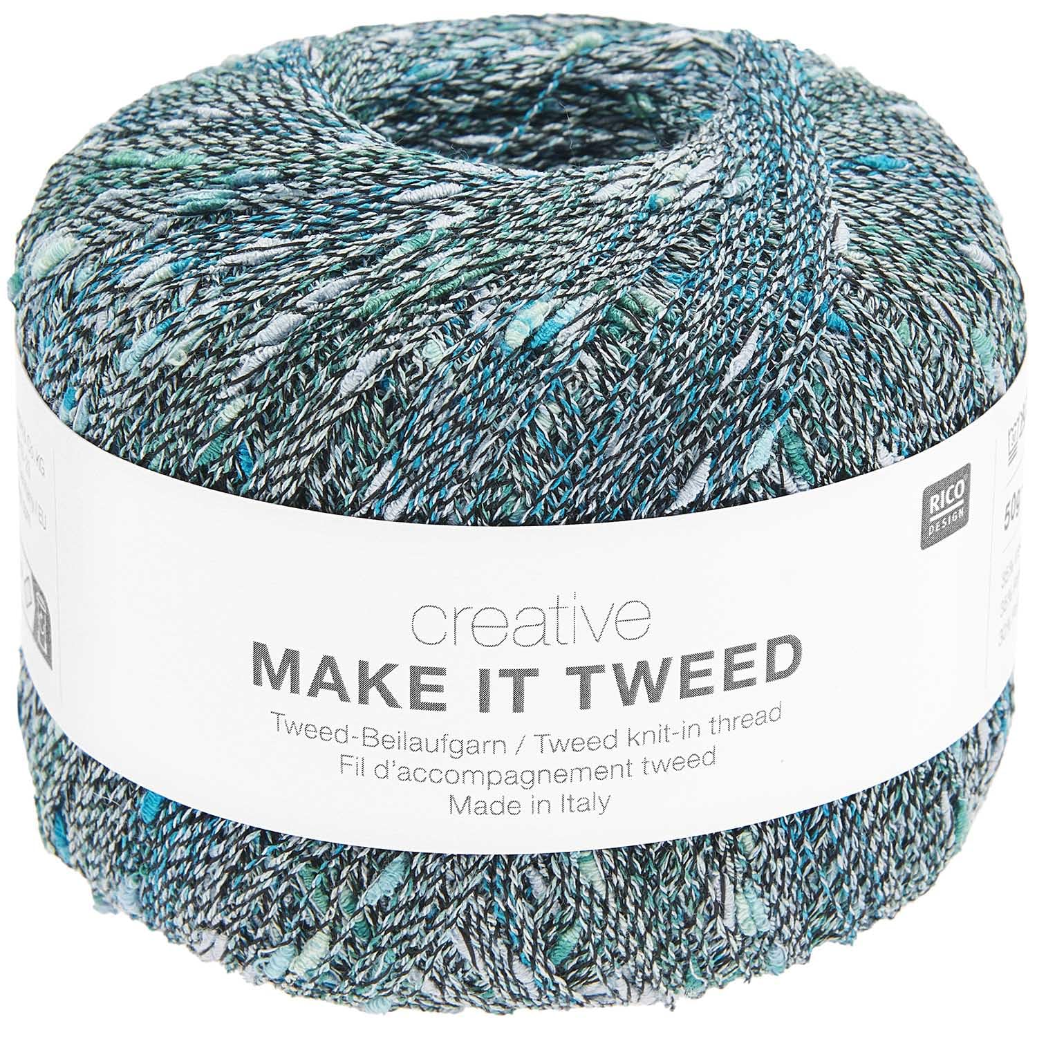 Creative Make It Tweed Tweed Garn – Farbe 04 - ocean, 50 g