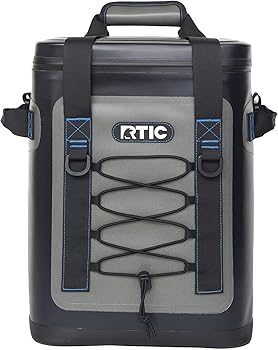 RTIC Backpack Cooler Insulated Portable Soft Cooler Bag Waterproof for Ice, Lunch, Beach, Drink, Beverage, Travel, Camping, Picnic, Car, Hiking