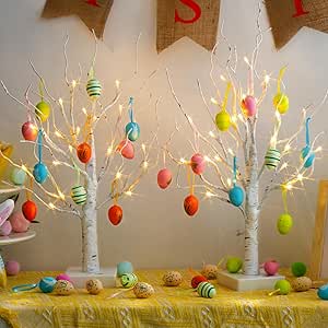 Easter Tree with 36 Eggs