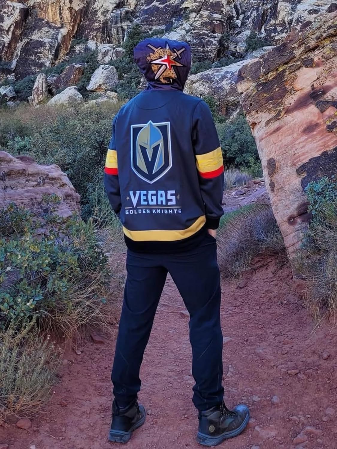 NHL unisex-adult Vegas Golden Knights Lace Up Hoodie - Image 2