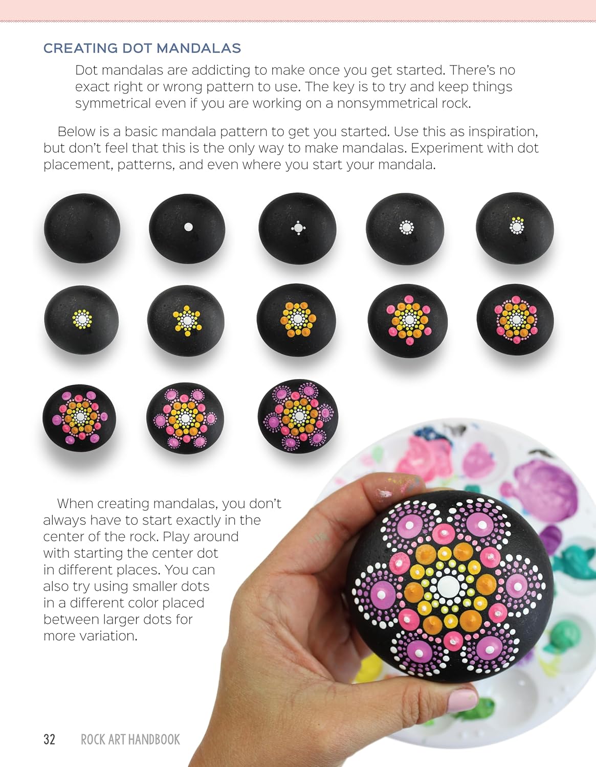 Rock Art Handbook: Techniques and Projects for Painting, Coloring, and Transforming Stones (Fox Chapel Publishing) Over 30 Step-by-Step Tutorials using Paints, Chalk, Art Pens, Glitter Glue & More: Samantha Sarles: 9781565239456: Books