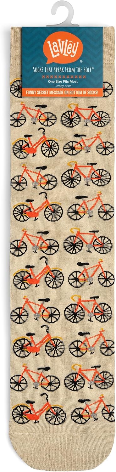 Lavley Bike Socks - Gifts for cyclists and mountain bikers - Fun holiday or birthday gift - Great stocking stuffer - Image 5
