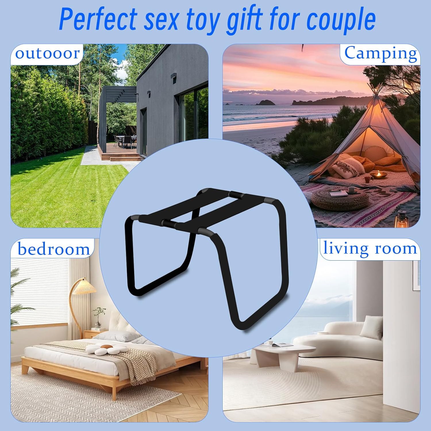 Sex Stool Multifunction Weightless Adjustable Sex Chair Position Aid Bounced Sex Toys Furniture for Women Couples