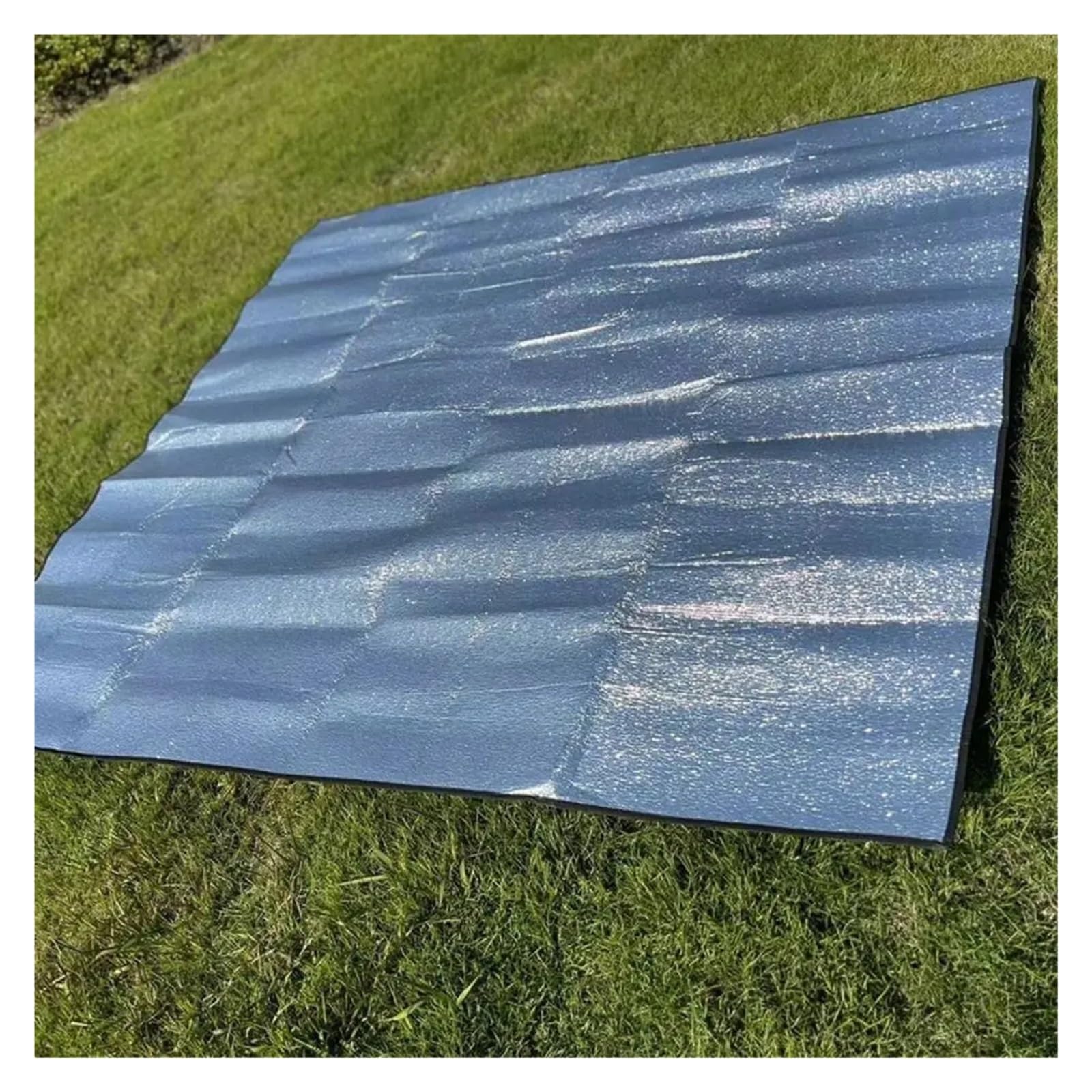 Tappetino da campeggio isolante, coperta leggera in schiuma termica per esterni, ideale per picnic e avventure in spiaggia, design in alluminio