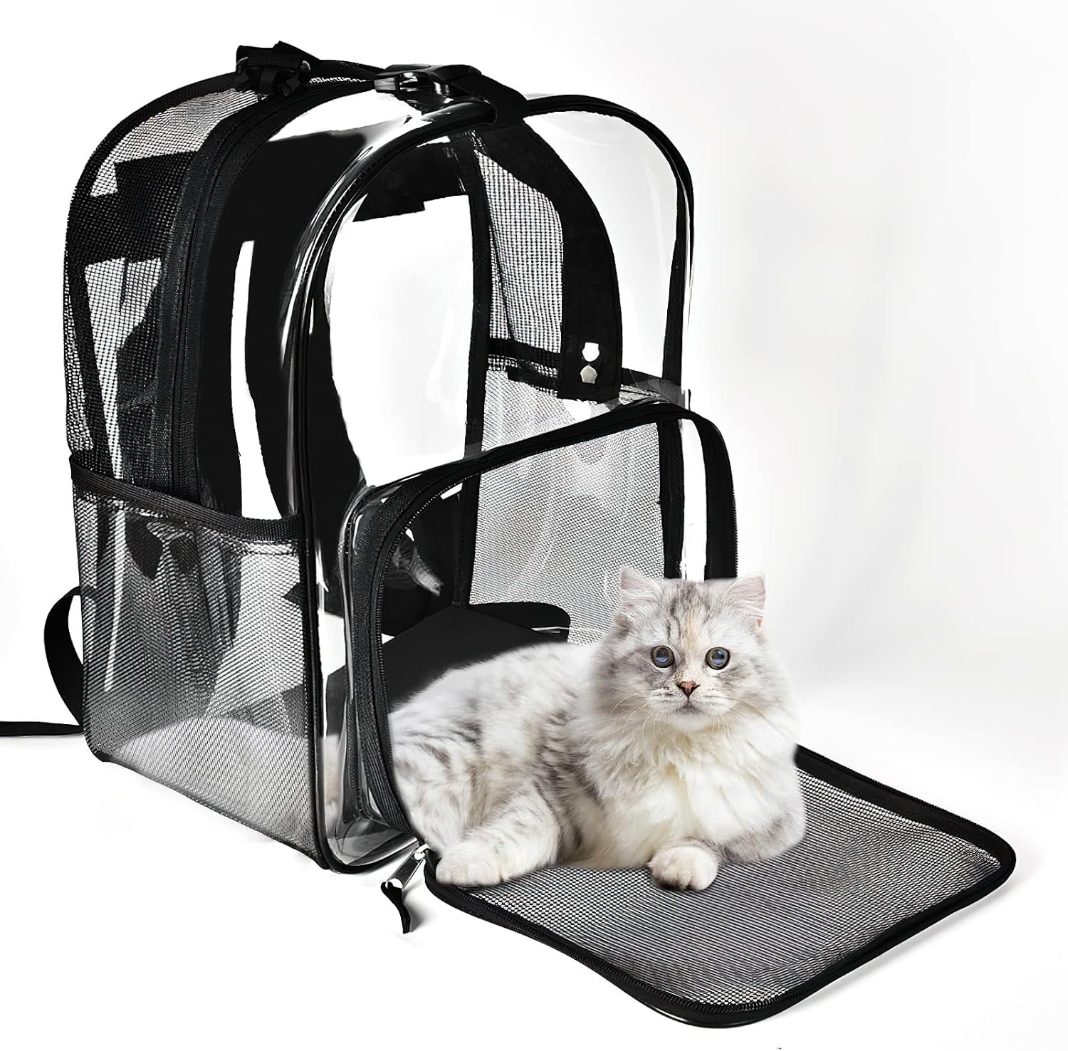 Ceuku Cat Backpack Carrier for Cat Dog Rabbit 16.53 lb Pet Backpack for Outdoor Walking for Women Men Girls with Adjustable Shoulder…