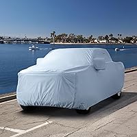 Vista 43 de iCarCover - Funda de coche de 100 capas, impermeable para todo tipo de clima, fundas de coche de calidad premium para automóviles, protección UV