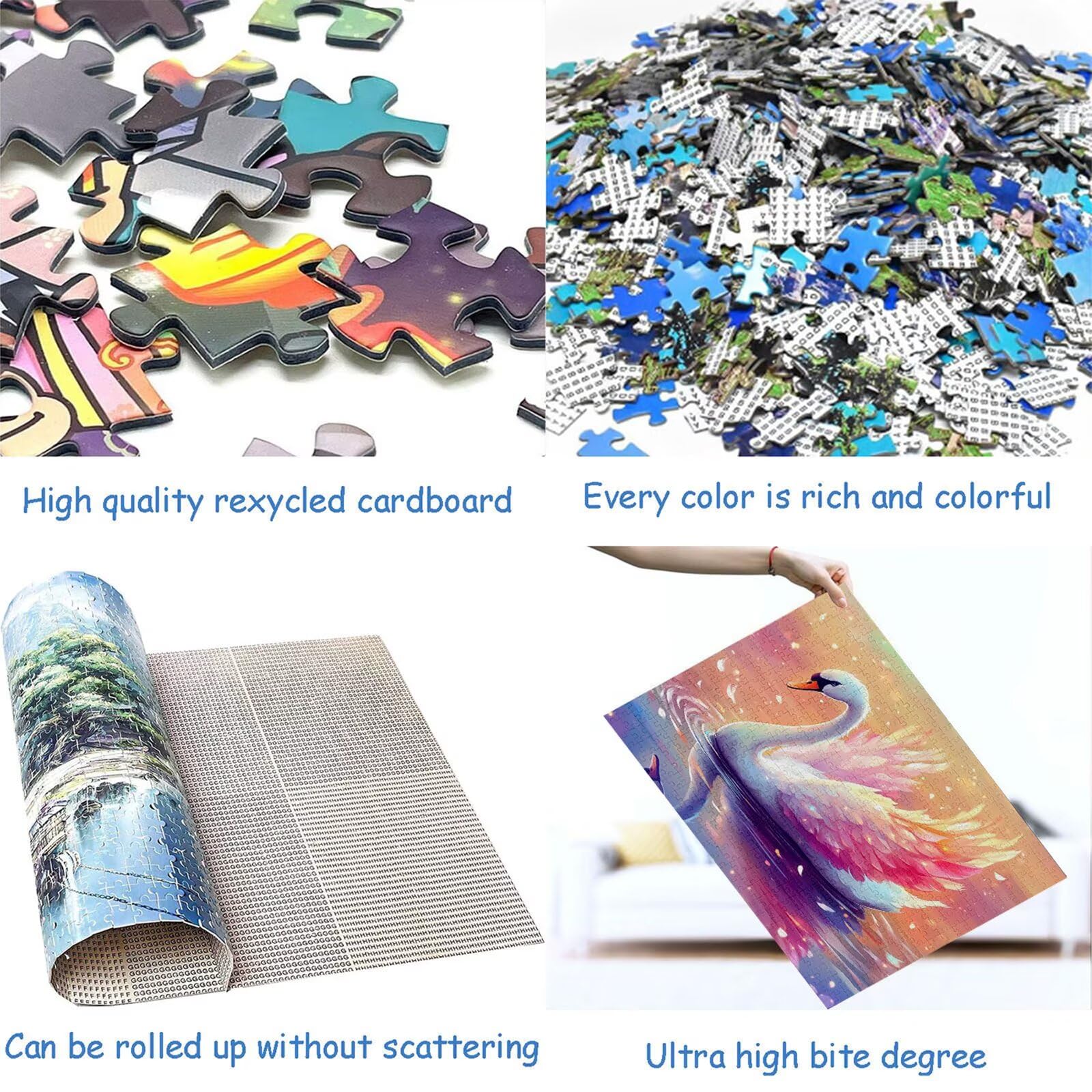 Puzzle 4000 sztuk zwierzę puzzle dla dorosłych gęś 141 x 87 cm unikalne rzemiosło klasyczne 3D drewniana układanka do rodzinnych gier aktywnych, układanka do samodzielnego wykonania nawet do dekoracji