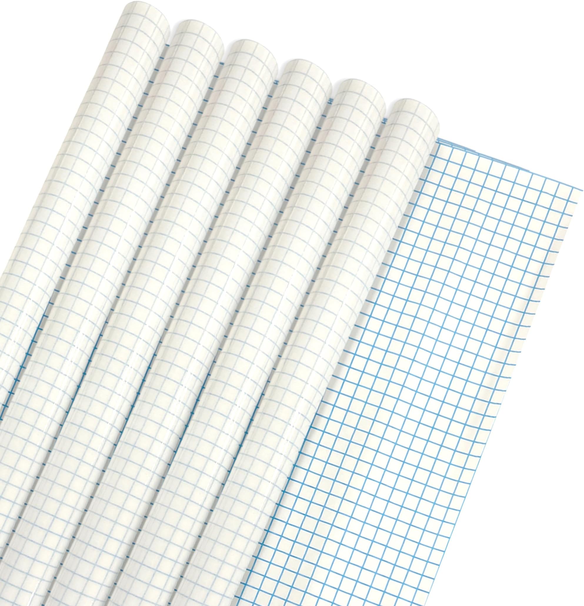 Pack of 12 33cm x 3m Clear Glossy CPP 0.06mm Thick Self-Adhesive Book Cover Rolls - Clear Book Cover Film, Sticky Back Plastic Roll, Ideal for School Supplies, Office Stationary, Easy to Apply