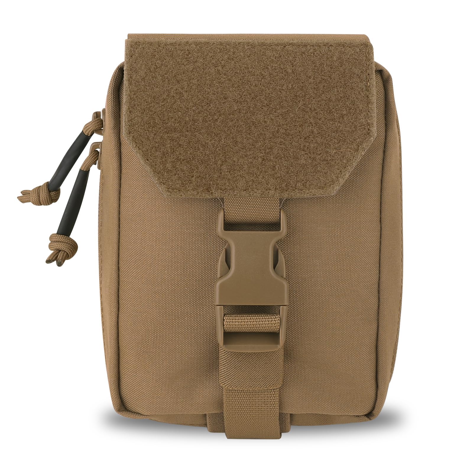 PETAC GEAR Tactical Rip Away Medical Pouch Tear Off First Aid IFAK Pouch Trauma Bag Molle & Belt Outdoor Emergency Survival Bag (Coyote Brown)
