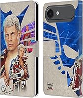 Vista 26 de Head Case Designs Officially Licensed WWE American Nightmare Flag Cody Rhodes Leather Wallet Case Compatible with Apple iPhone 7 Plus/iPhone 8 Plus