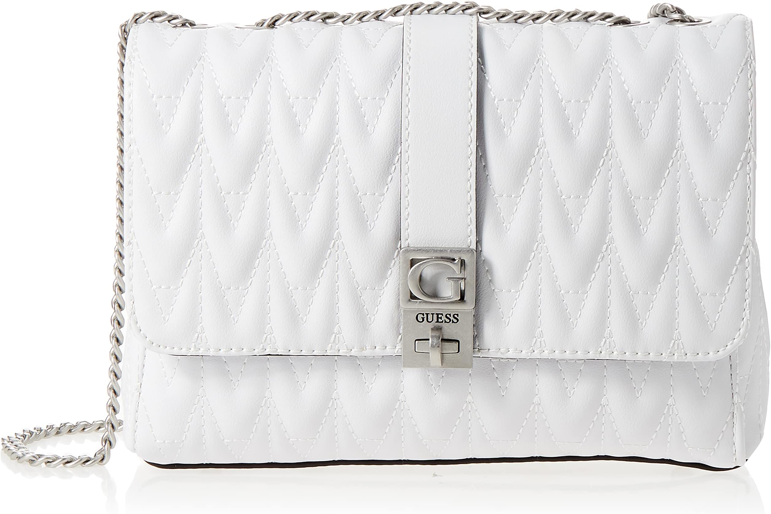 GuessQO876221 Regilla Convertible Xbody Flap for Women, WHI