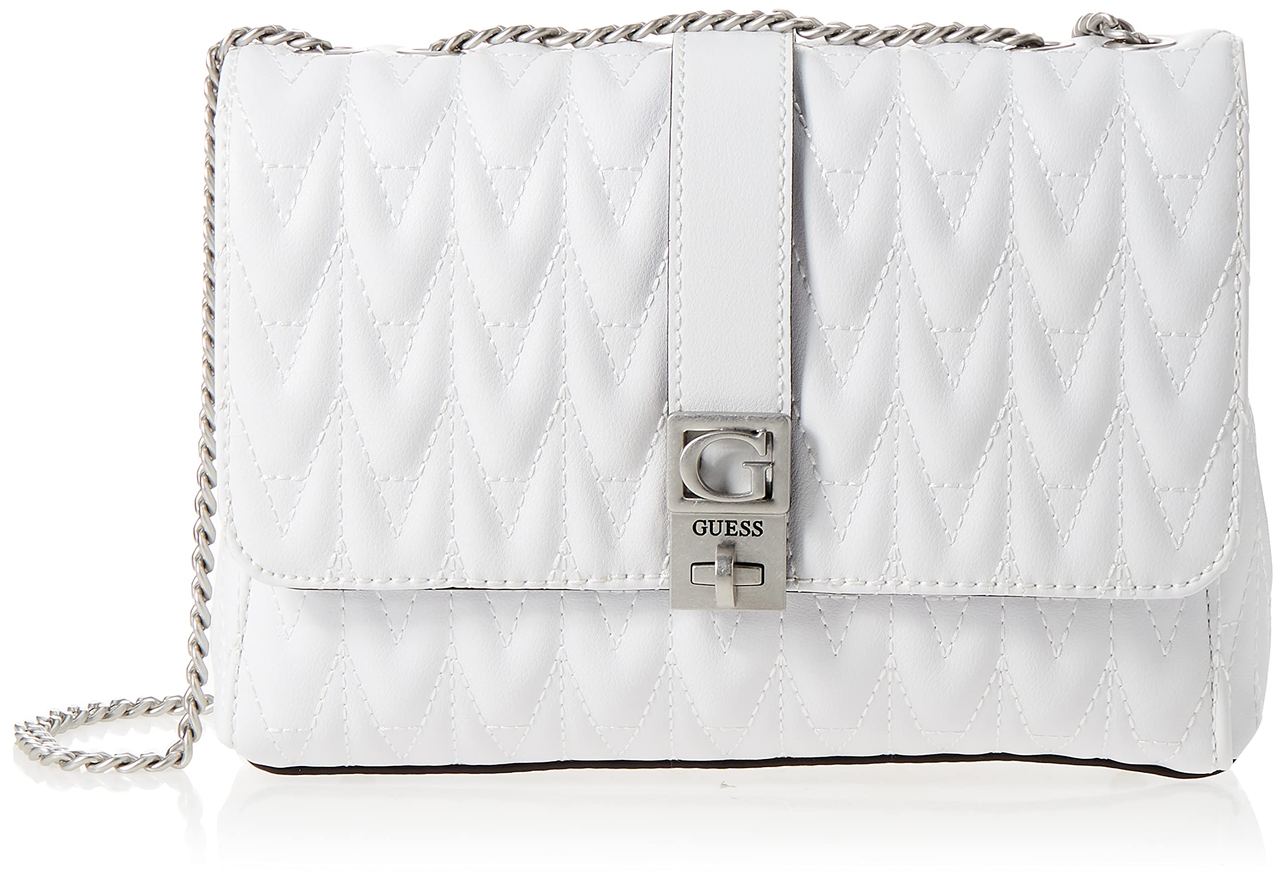 GuessQO876221 Regilla Convertible Xbody Flap for Women, WHI