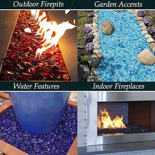 Miniatura 2 de Dragon Glass vaso reflector de fuego de 14 pulgada, Cobre