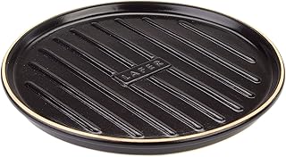 Römertopf BBQ Variation, Glaise, Noir/beige, mit Grillstegen 32,5 cm