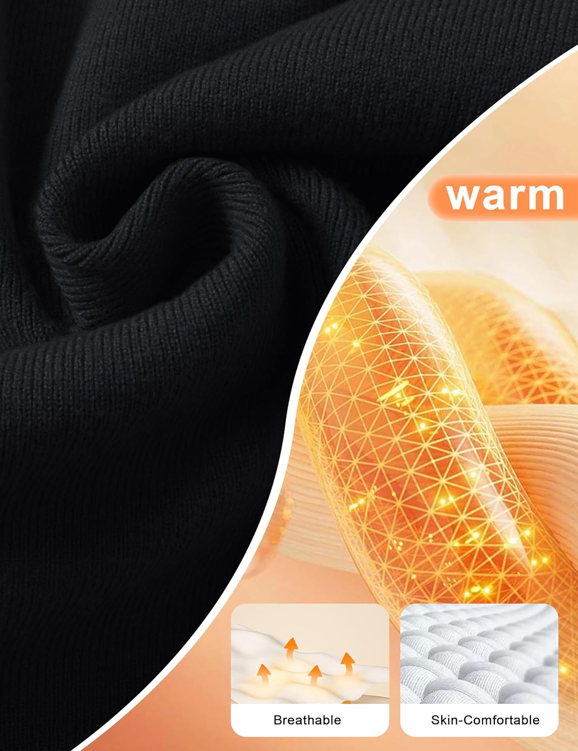 Cotrasen Mens Knit Polo Sweater Long Sleeve Textured Casual Collared Button Sweater Ribbed Lightweight - Image 4