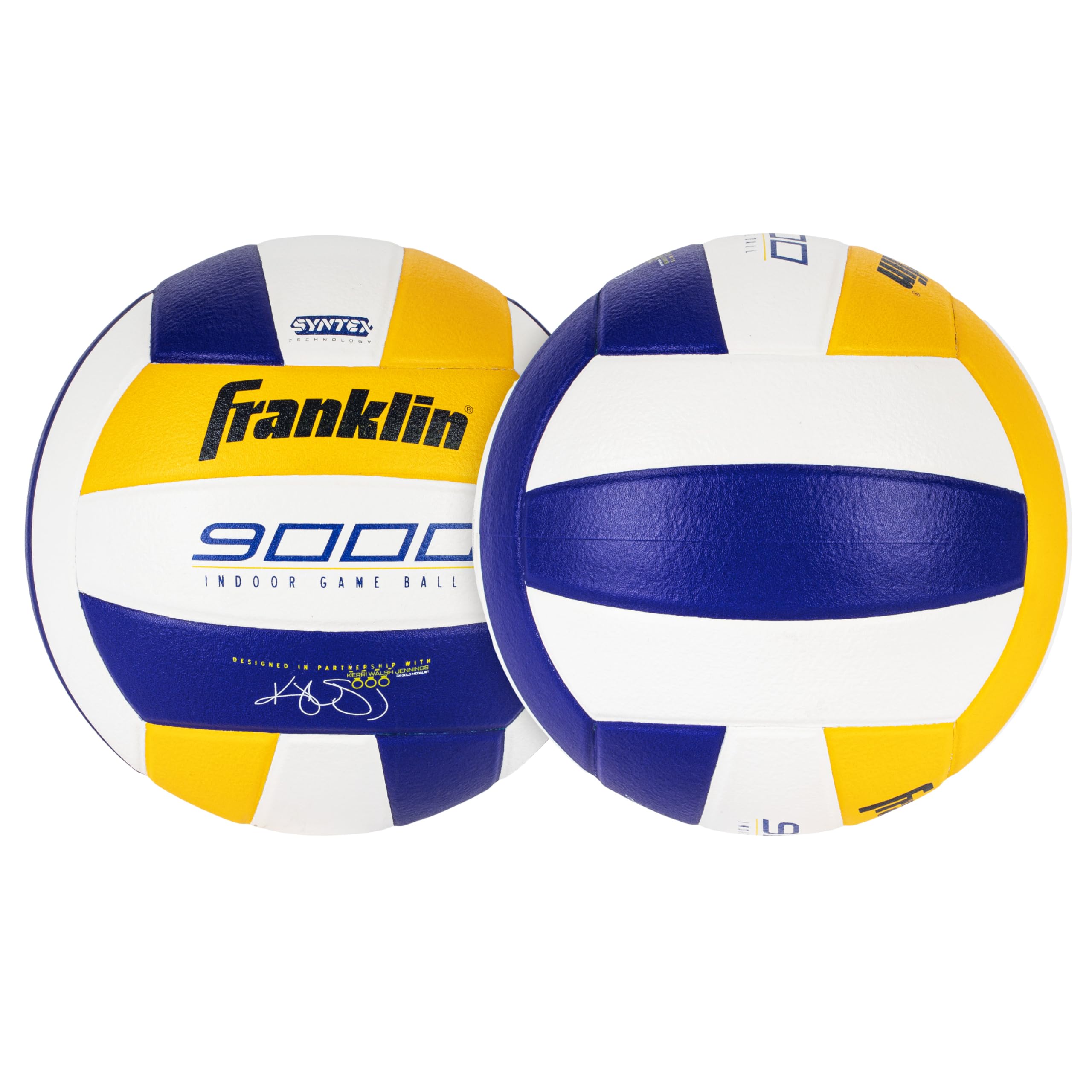 Franklin Sports Indoor Training + Match Volleybälle - Premium 9000 + 6000 Offizielle Größe Erwachsene + Jugend - Ball + Luftpumpe