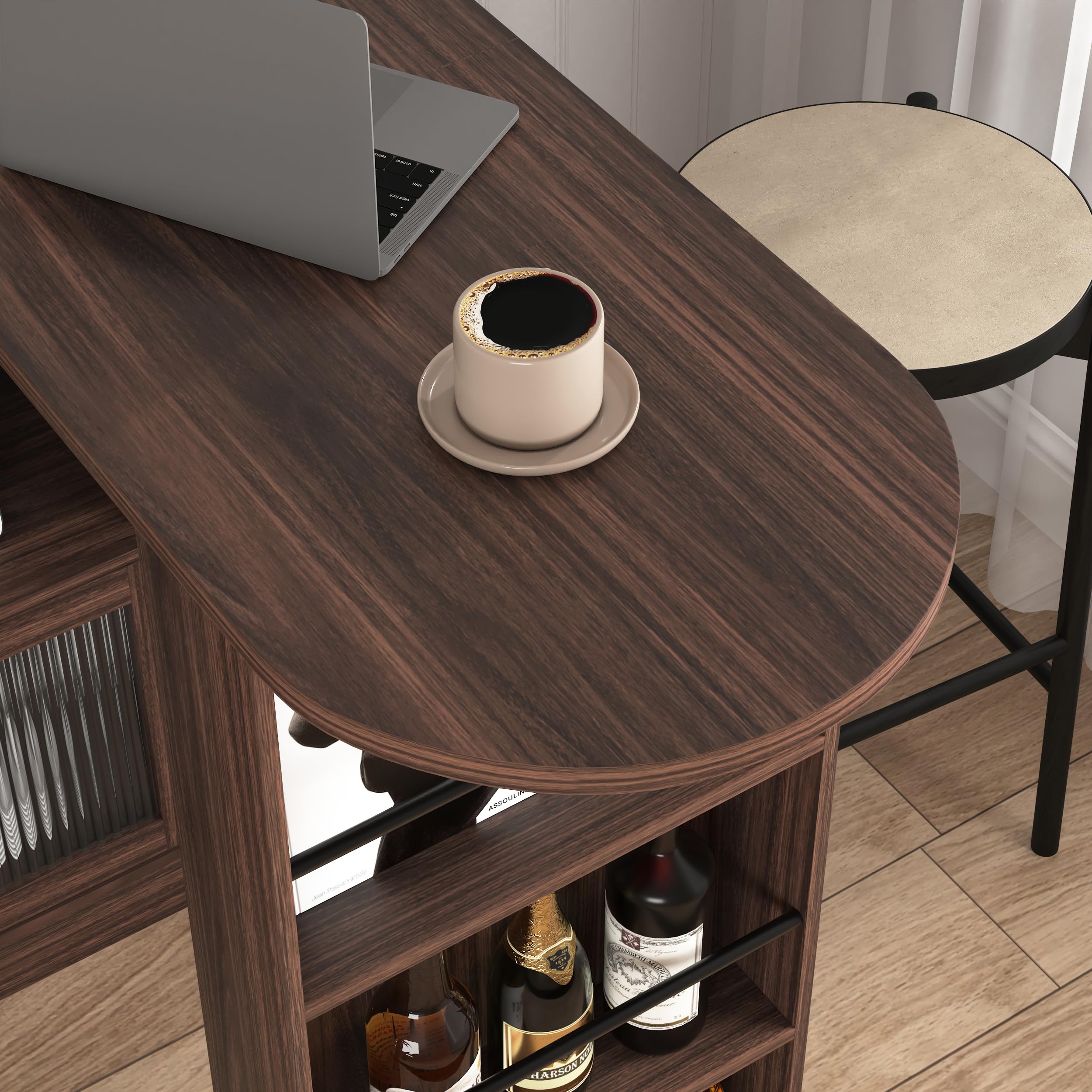 Amazon.com: KEIKI 360° Rotating and Extendable Bar Table, Modern