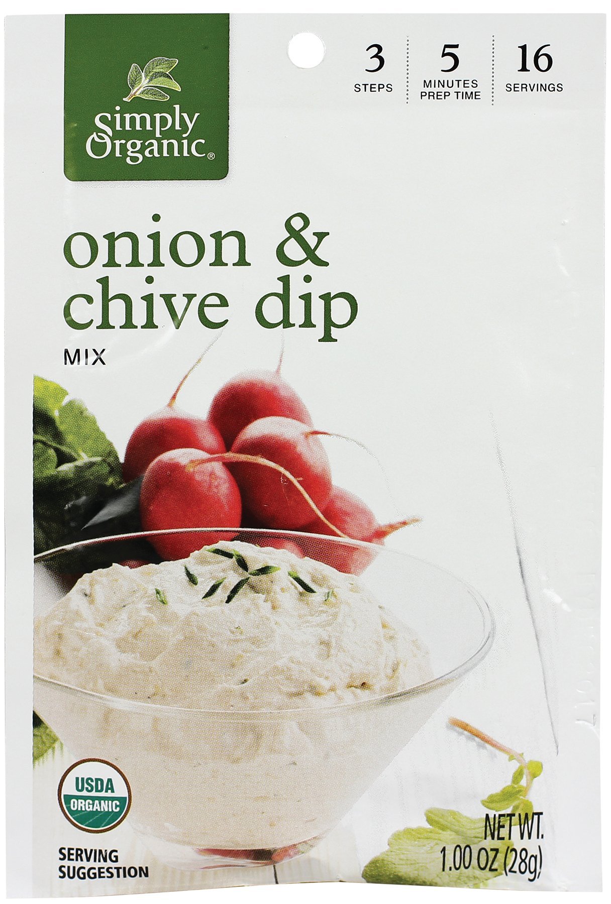 Mix, Onion and Chive Dip, 1 Ounce (Pack of 12) by Simply Organic – 1 Ounce (Pack of 12), No Color, Pack of 12