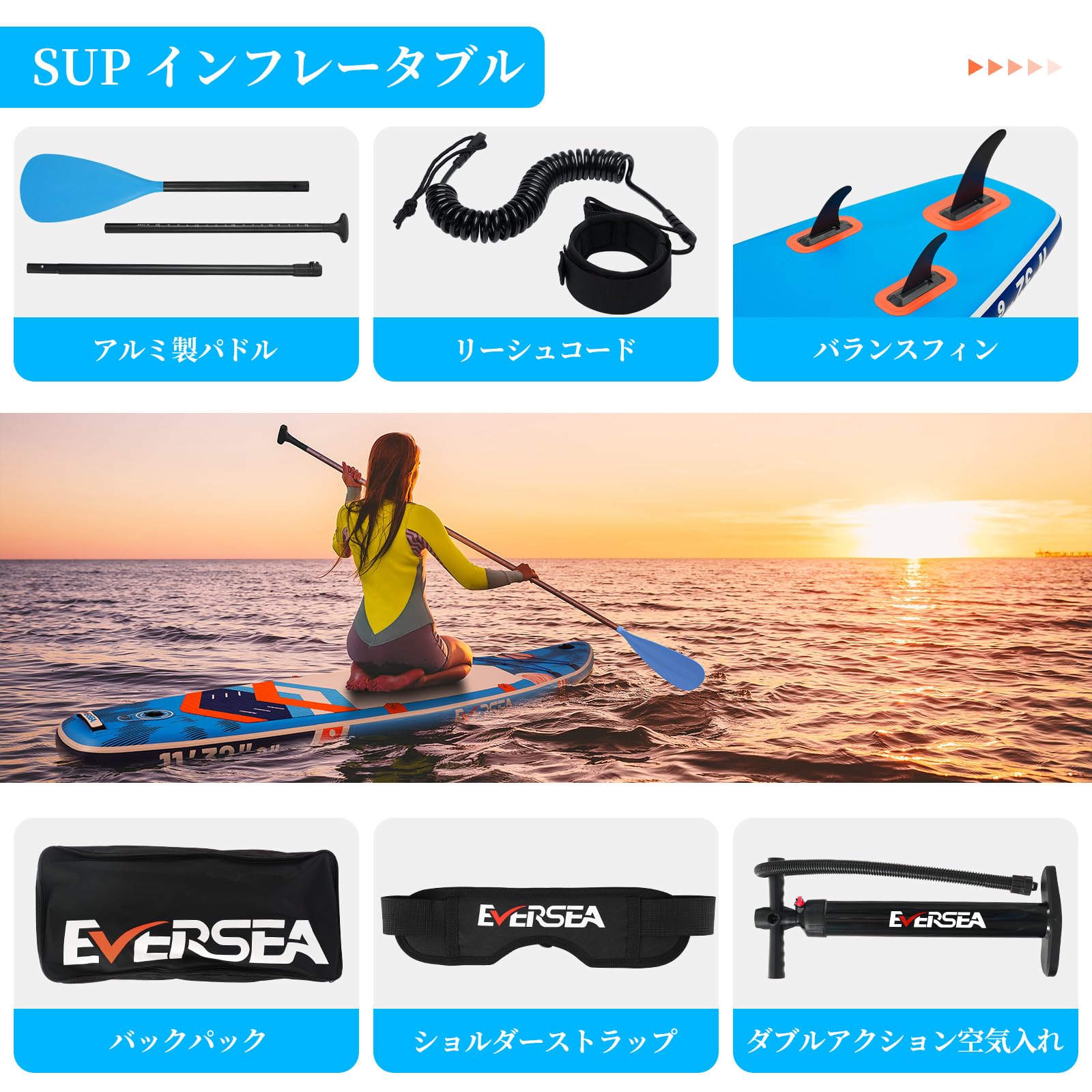 Amazon | GENREEN スタンドアップパドルボード パドルボード サップ