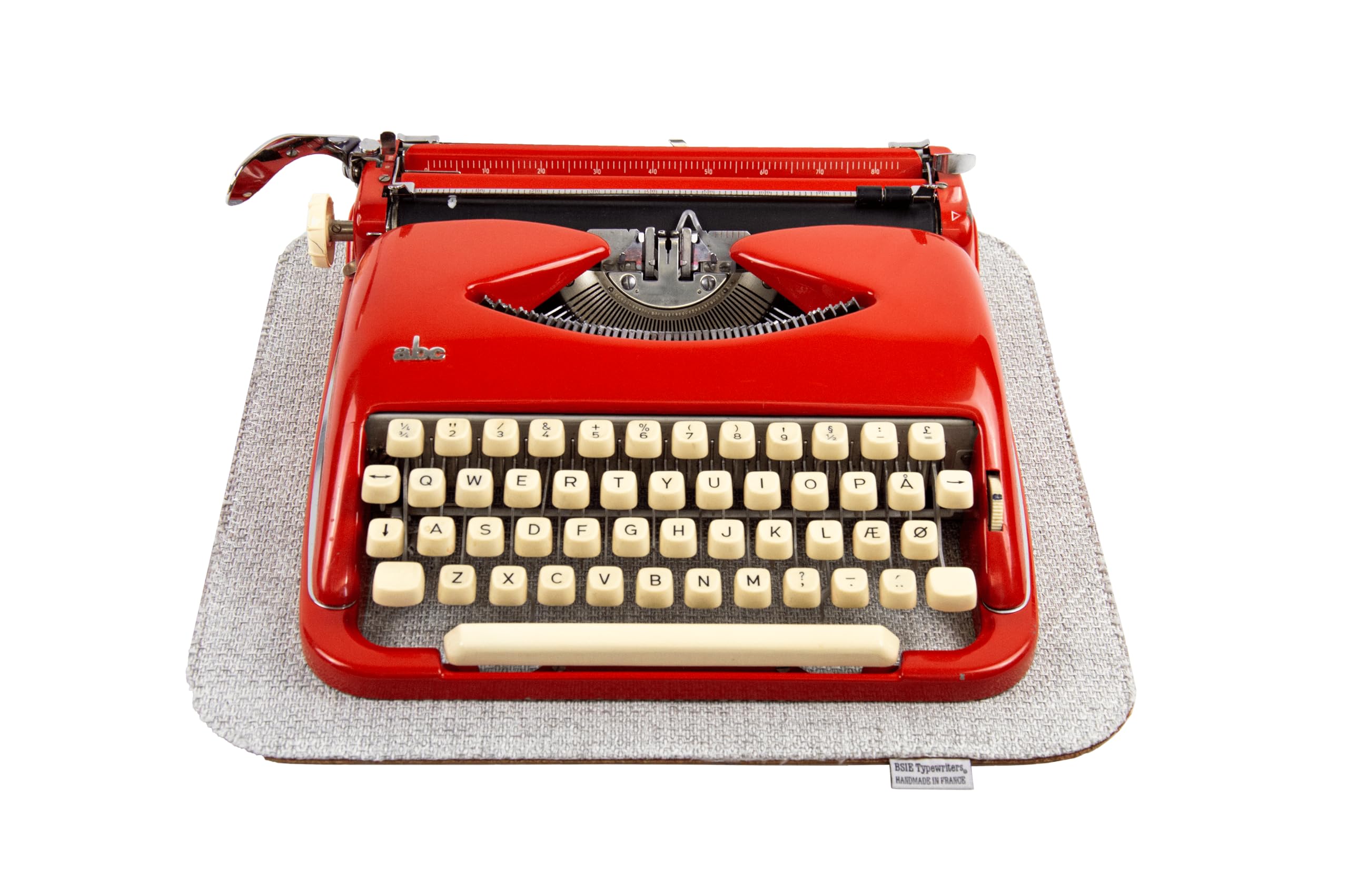 Typewriter Mat from BSIE Typewriters - Creating a Non-Slip Surface - Handmade in France - White - Image 2