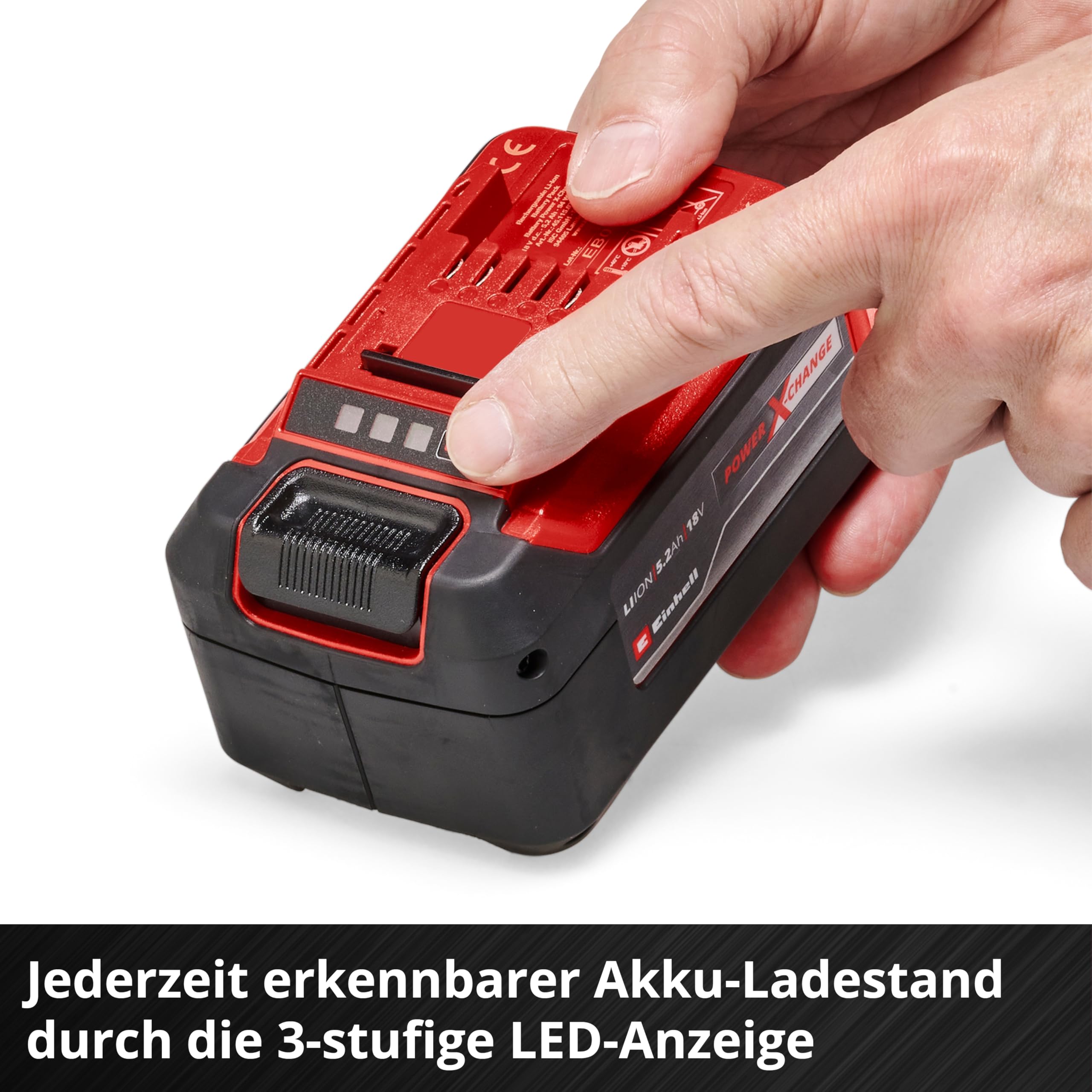 Original Einhell Starter Kit 5,2 Ah Akku und Ladegerät Power X-Change (Li-Ion, 18 V, 100 min Ladezeit, passend für alle Power X-Change Geräte)