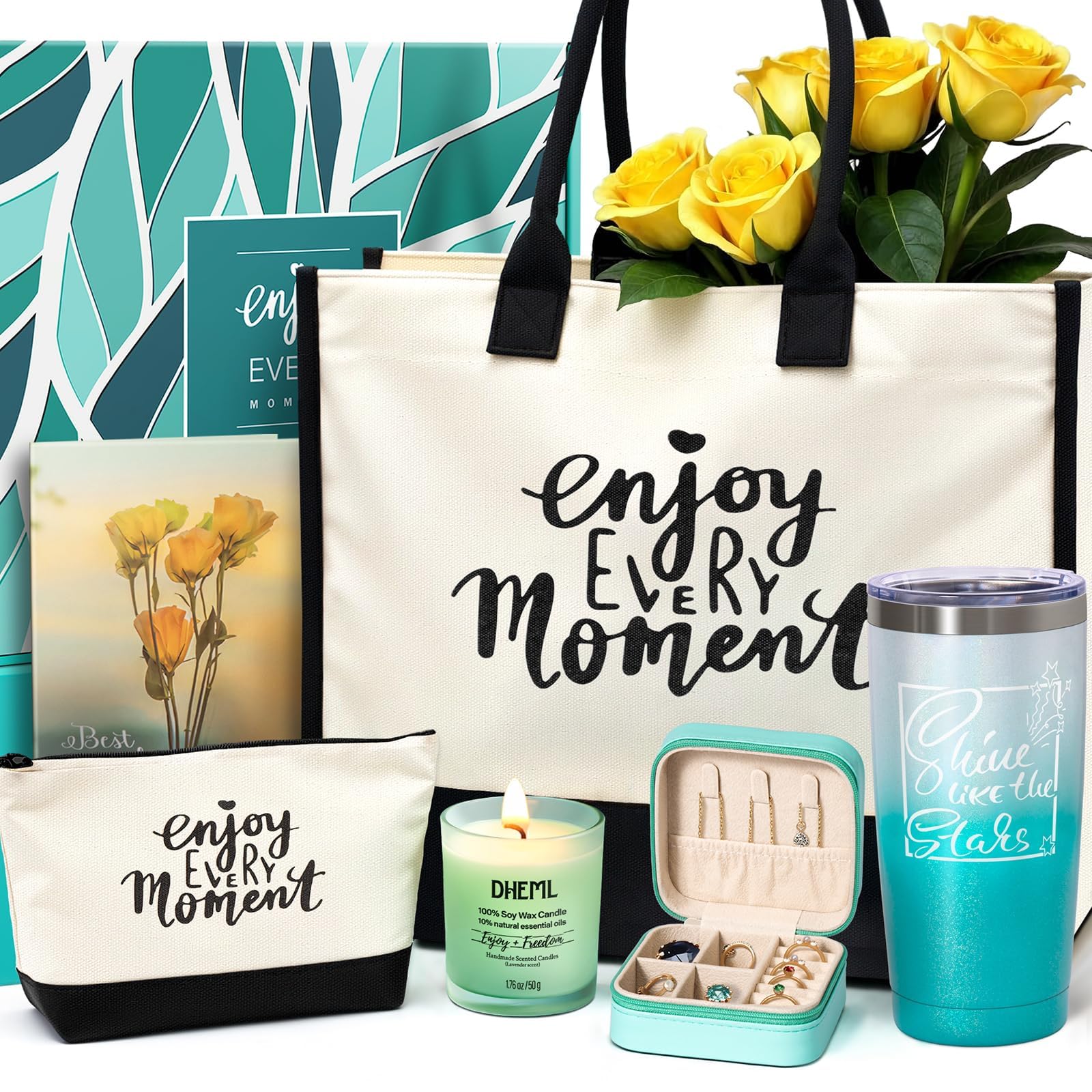 Gifts for Women and Mom, Birthday Gifts, Unique Gift Set for Christmas, Mothers Day, Valentines Day, Tumbler Personalized Present for Friendship, Her, Girlfriend, Wife, Teacher, Bridesmaids