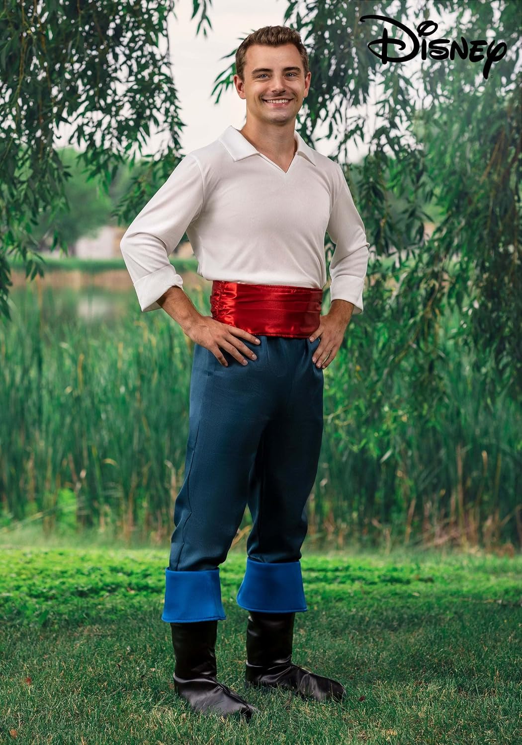 Disney The Little Mermaid Prince Eric Costume for Adults, for Cosplay, Halloween, Couples Costumes & Dress Up