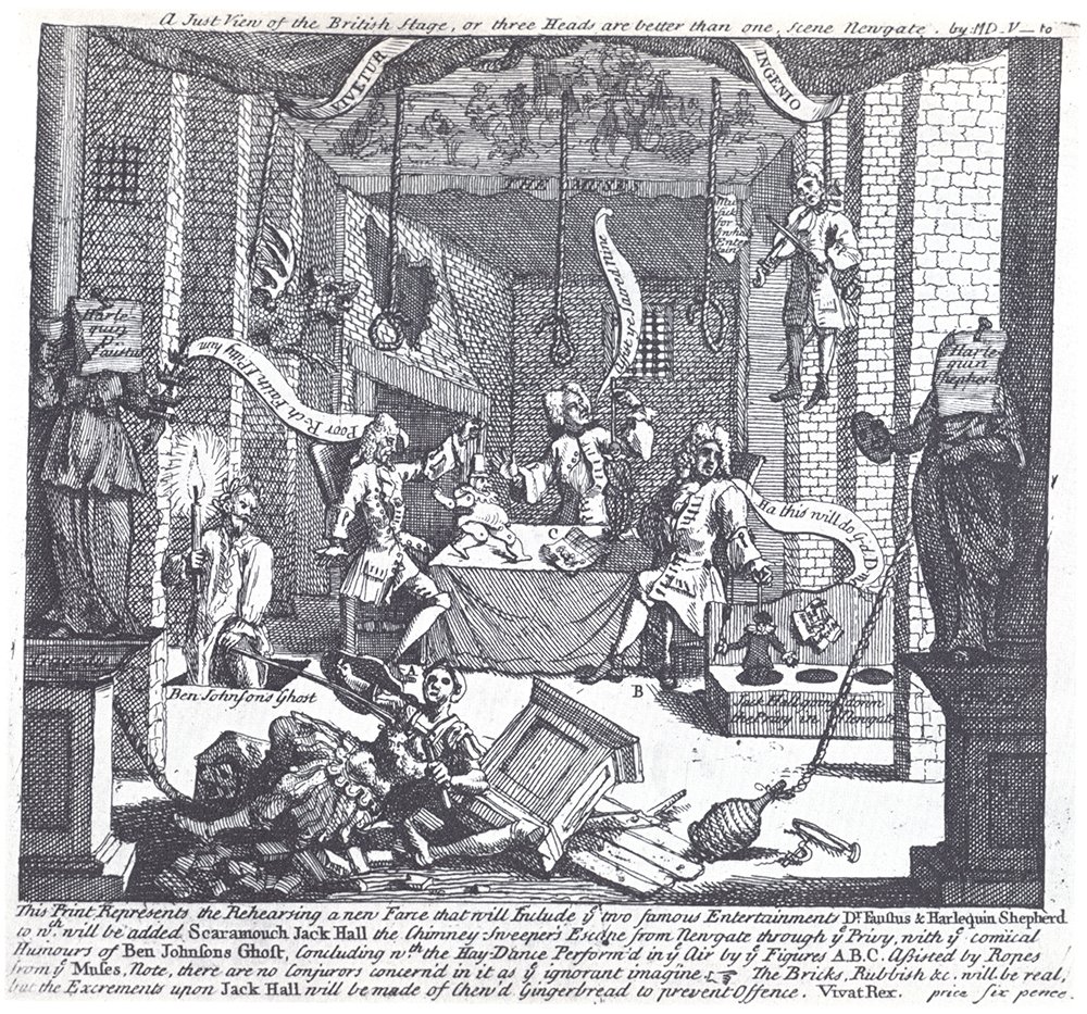 Impresión Archival Matte William Hogarth con marco de madera marrón pequeña 3