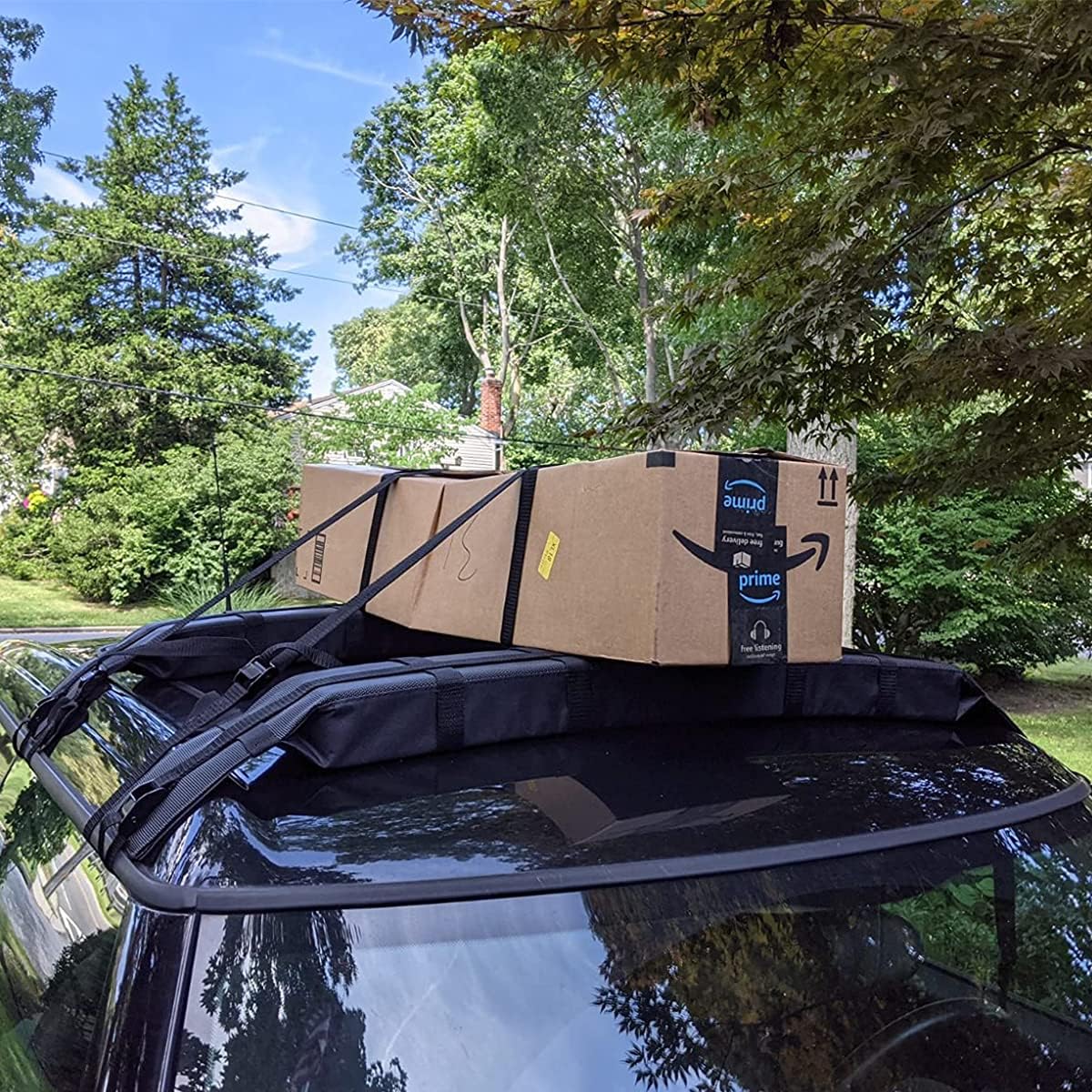 AQUARM Kayak Roof Rack Pads Deluxe Upgrade Universal Car Soft Roof Rack for Canoe/Paddle Board/SUP with Adjustable Steady Tie-Down Straps/Ropes/Hooks/T-Straps and Storage Bag : Sports & Outdoors