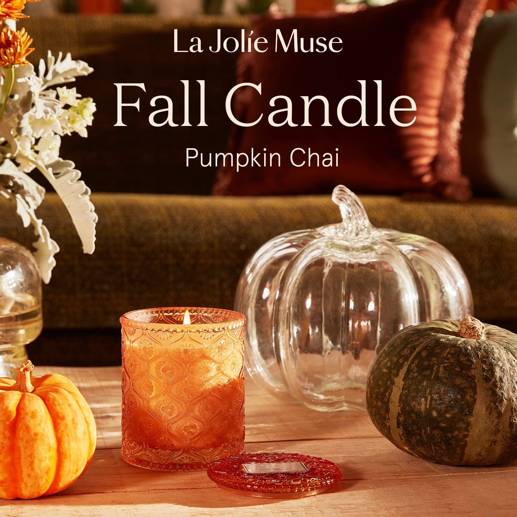 Amazon.co.jp: LA JOLIE MUSE アロマキャンドル カボチャの香り ソイ