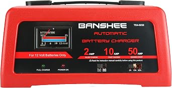 12V Battery Charger with 2amp Slow Charger - 10 Amp Fast Charger and More