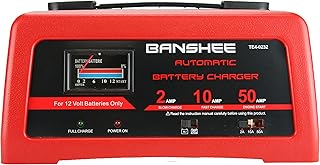 Deep Cycle Fast Charger for 12V 12 Volt Batteries - 2/10/50 amp Charge Methods