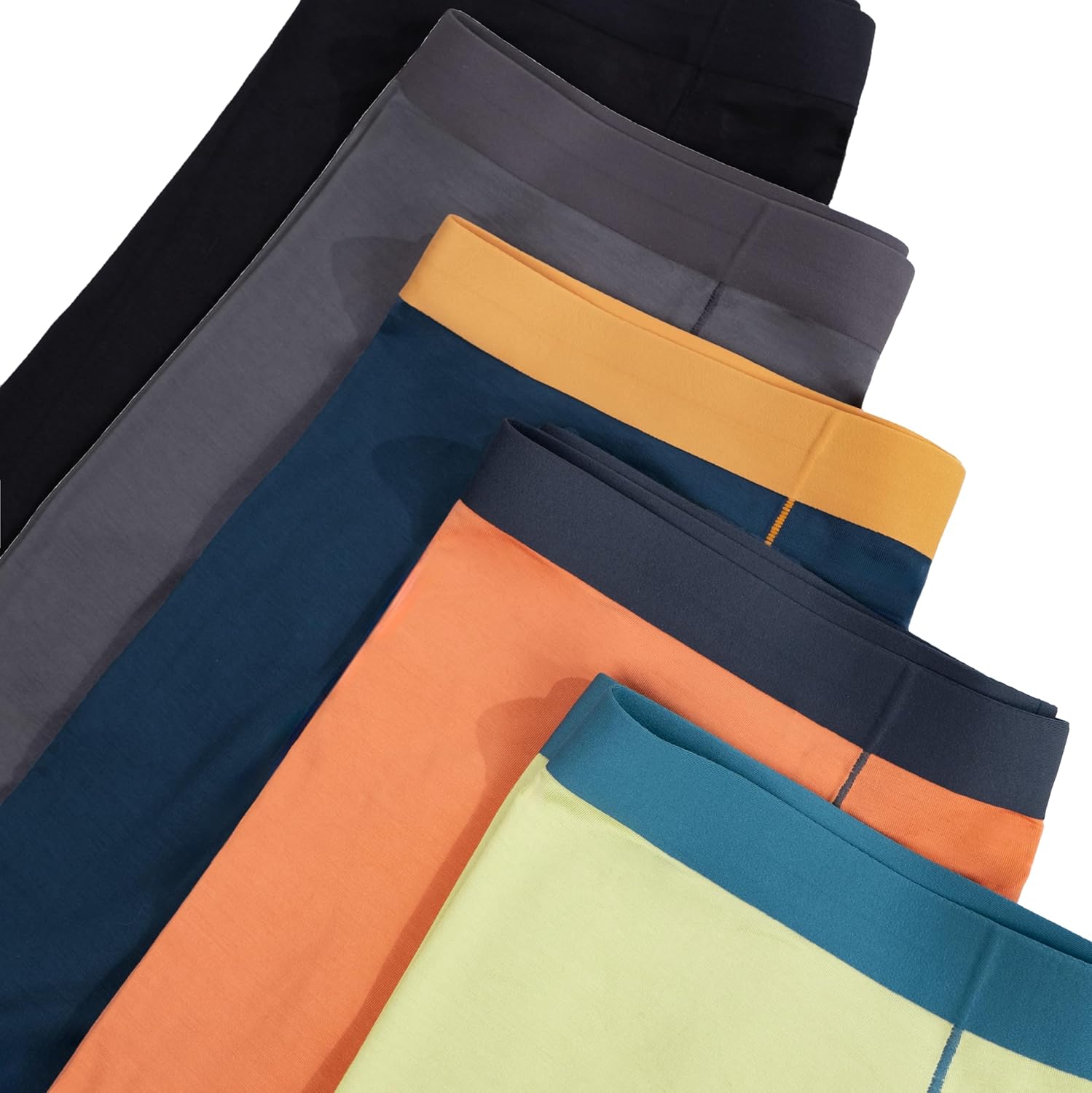 LUBOT 2026 Mens Underwear Boxer Briefs Bamboo Viscose Soft Breathable Wicking-Moisture Comfy Support Pouch Fly Pack - Image 5