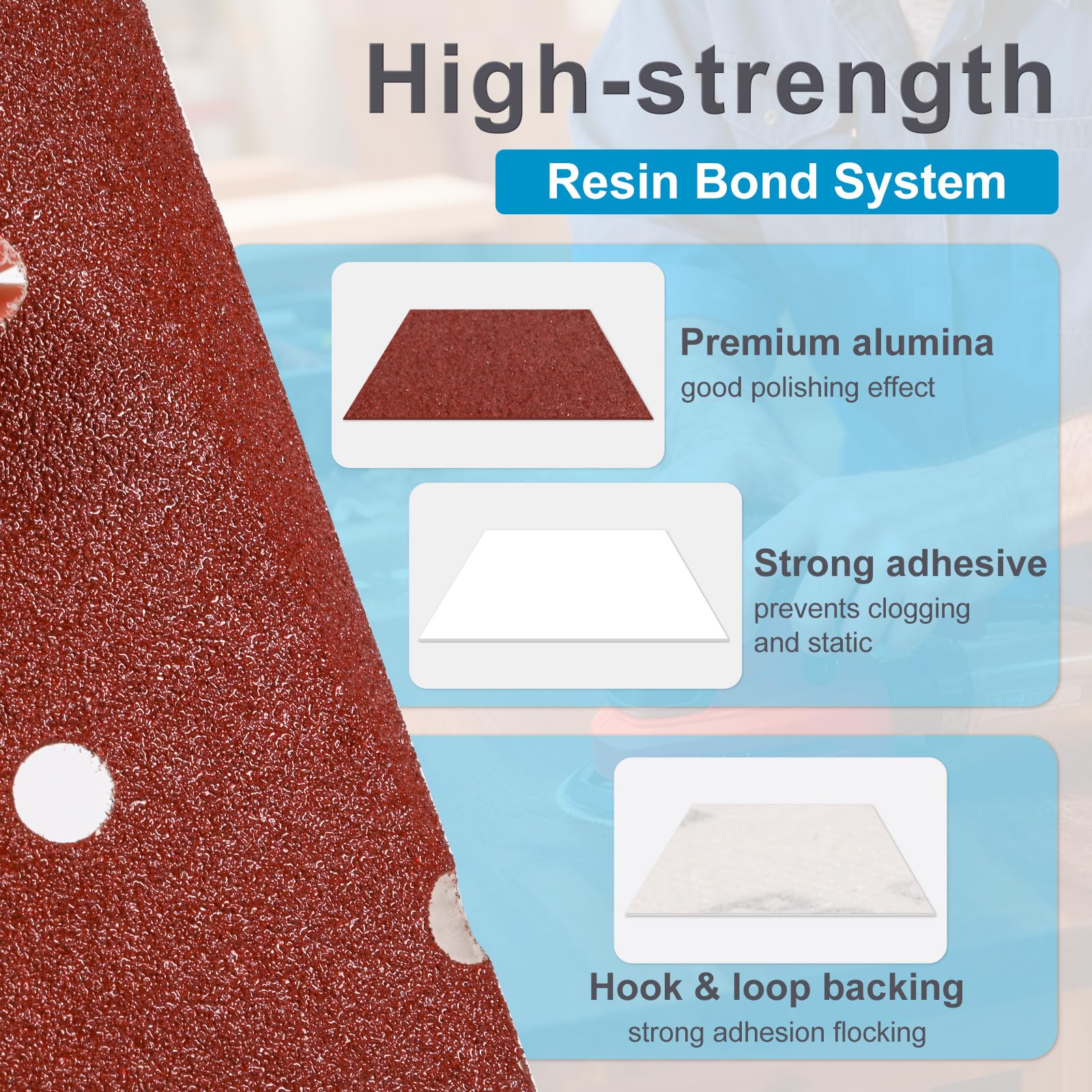 30 Mouse Detail Sanding Pads - 40/80/240 Grit -2 30 Mouse Detail Sanding Pads - 40/80/240 Grit -2