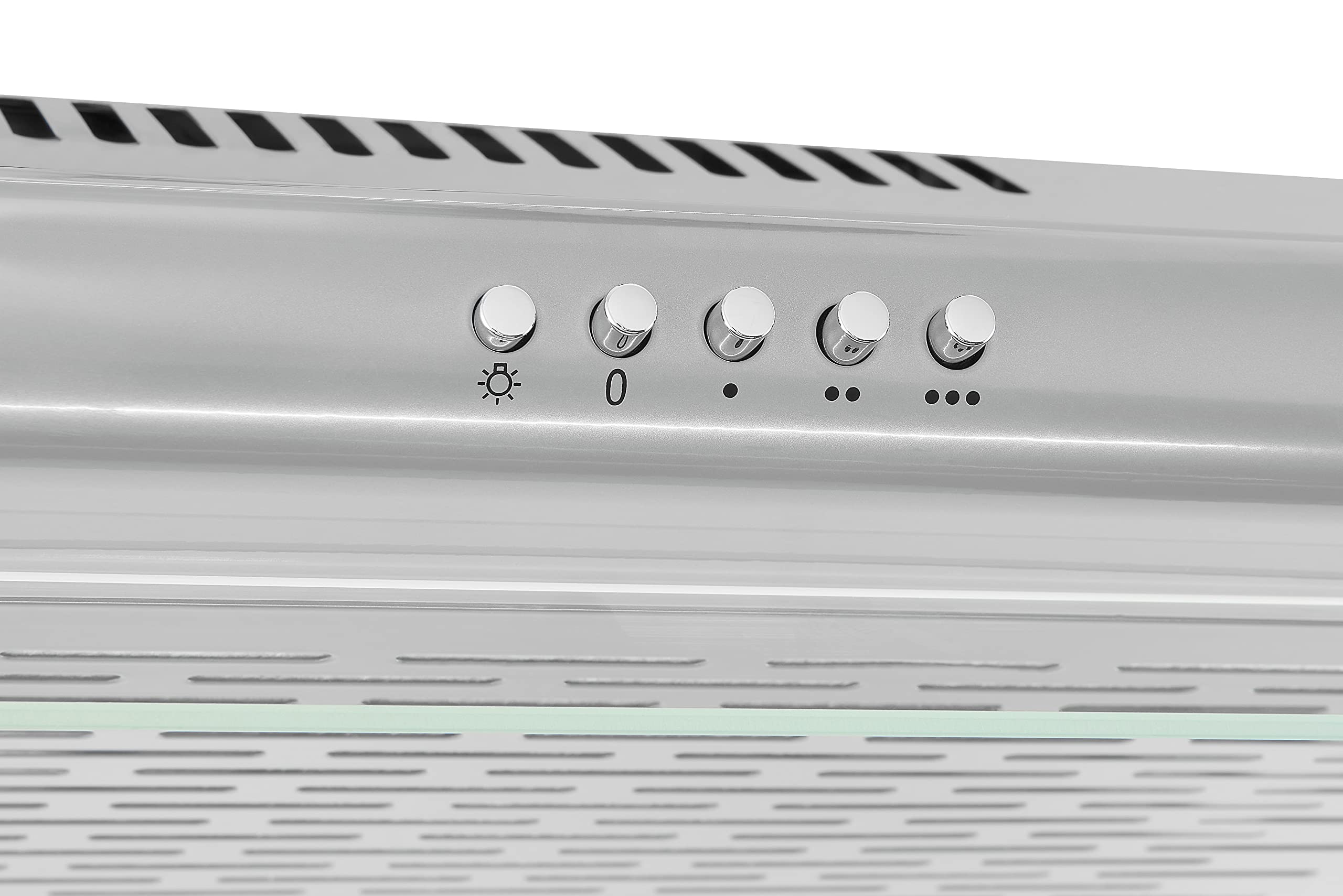 Exquisit Unterbauhaube UBH 10-2.3 Inoxlook Druckknöpfe